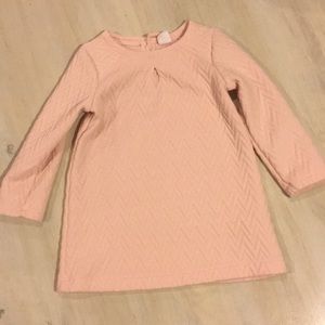 Pink Gap shift dress w/ chevron texture | Size 2T